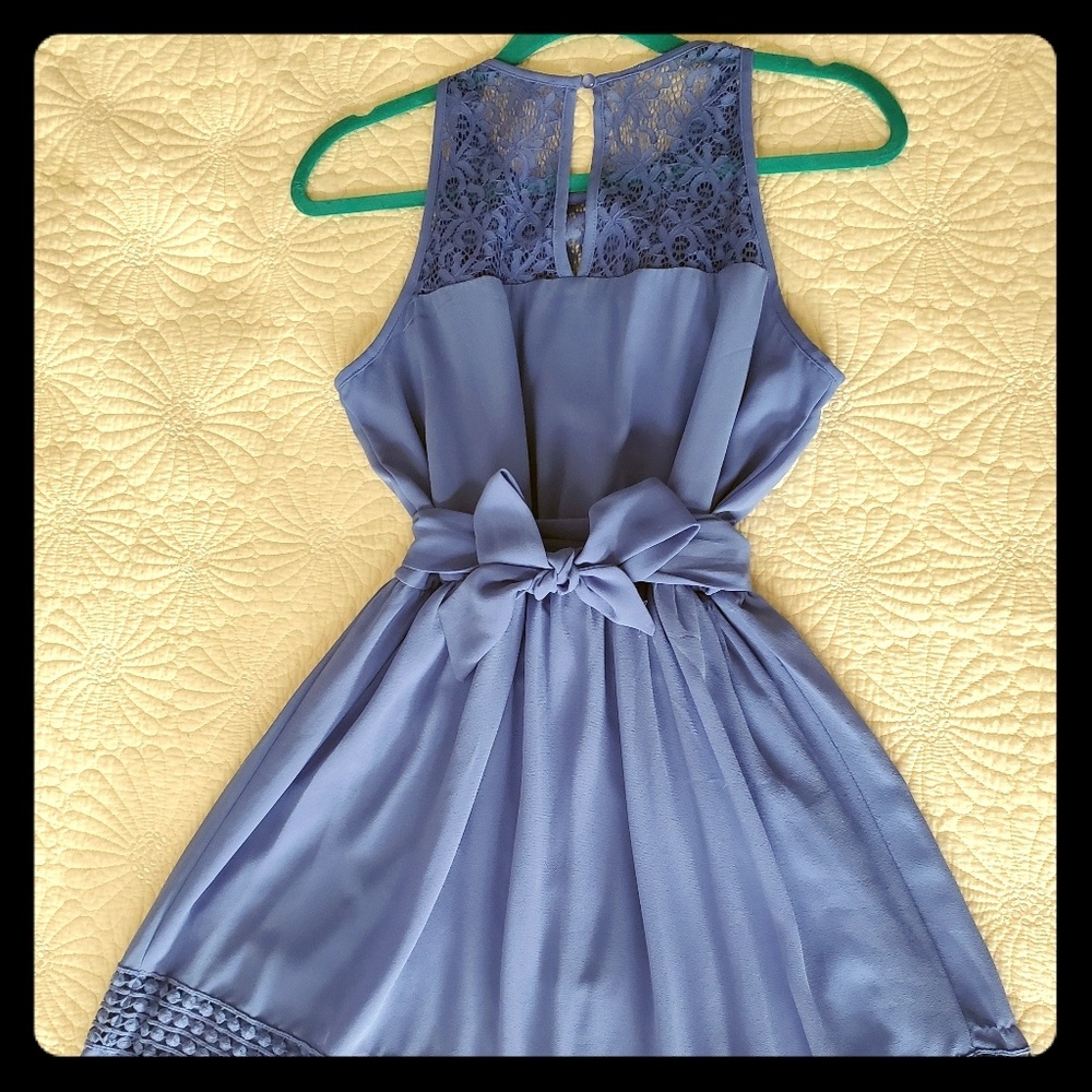 Lilac blue dress